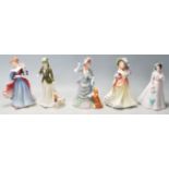 A COLLECTION OF FIVE ROYAL DOULTON PORCELAIN FIGURINES