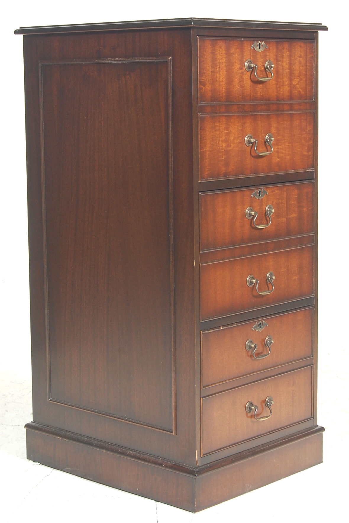 ANTIQUE STYLE MAHOGANY OFFICE FILING CABINET