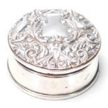 HALLMARKED STERLING SILVER JEWELLERY BOX