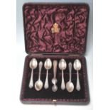 ANTIQUE SILVER HALLMARKED SPOONS BY ELKINGTON AND CO