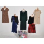 COLLECTION OF RETRO VINTAGE LADIES DRESSES AND TROUSERS