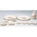 ROYAL COPENHAGEN FINE BONE CHINA CERAMIC PLATES AND VASES.