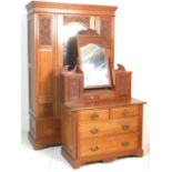 EARLY 20TH CENTURY OAK GREEN MAN BEDROOM SUITE