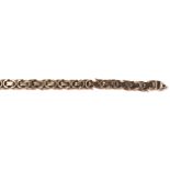 HALLMARKED 9CT GOLD FANCY LINK BRACELET CHAIN