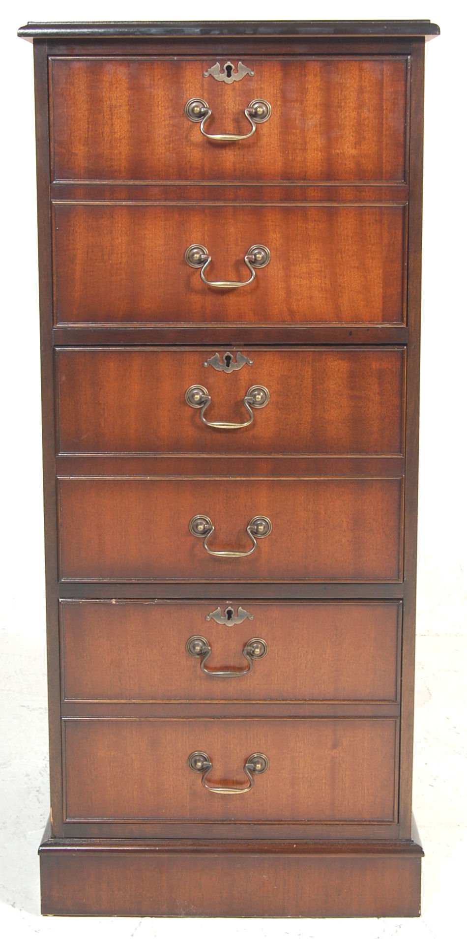 ANTIQUE STYLE MAHOGANY OFFICE FILING CABINET - Image 2 of 5