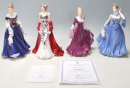 A GROUP OF THREE PORCELAIN CERAMICS FIGURINES