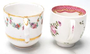 ANTIQUE CHINA MEISSEN TEA CUPS