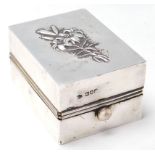 CHARMING ANTIQUE HALLMARKED SILVER HAIR CURLER LADIES BOX