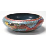 CHINESE CLOISONNE DISH