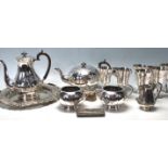 LARGE QUANTITY OF 20TH CENTURY SILVER PLATED ITEMS.