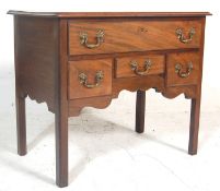 GEORGIAN MAHOGANY LOWBOY WRITING DESK