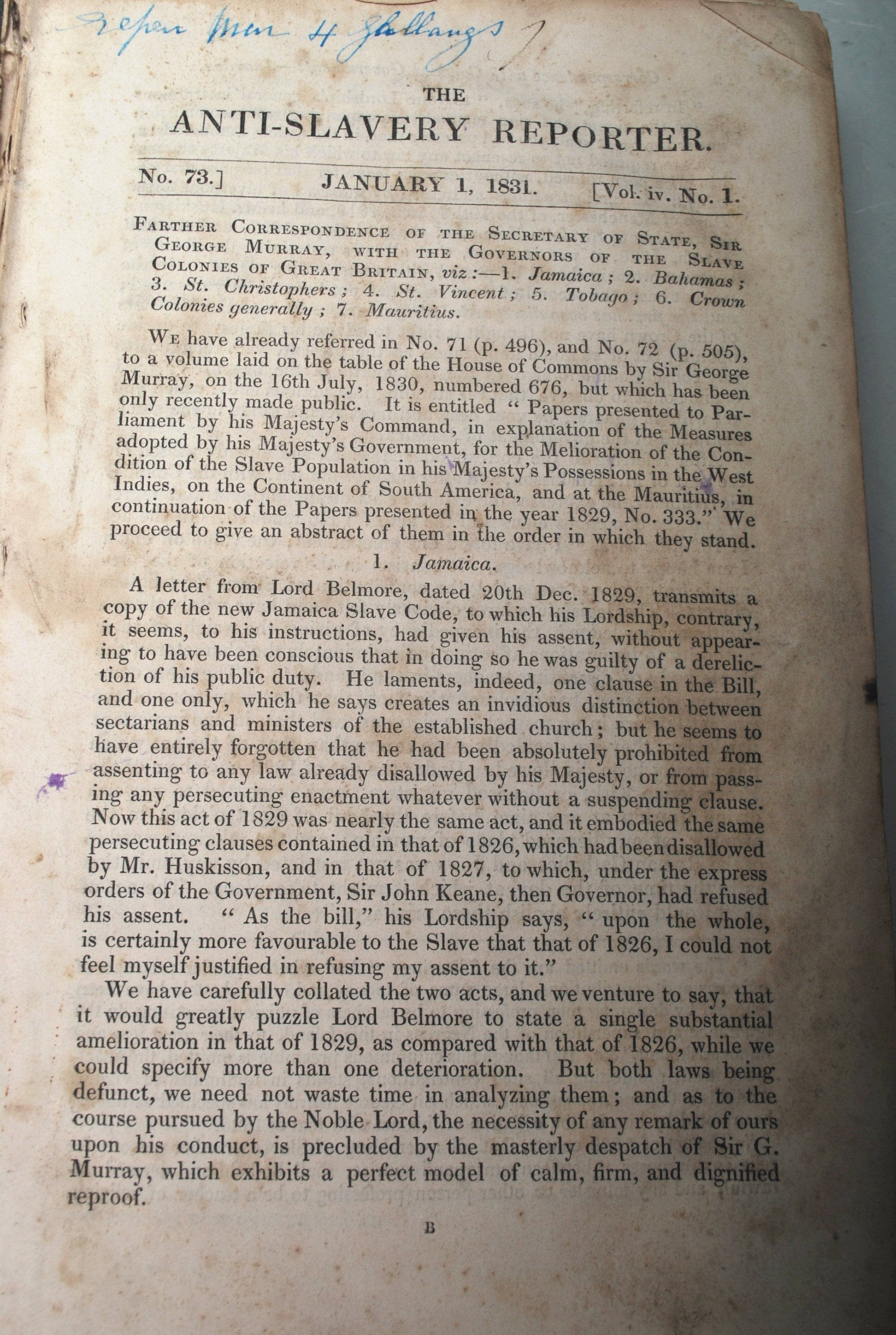 WILLIAM IV ANTI SLAVERY 19TH CENTURY BOOK - Image 3 of 6