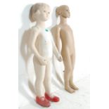 A PAIR OF RETRO CHILDREN MANNEQUINS