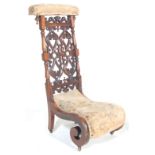 An early 19th Century Regency Prie Dieu Prayer Chair... Measures 98 x 45 x 55cm.