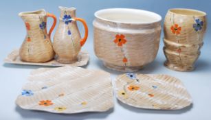 HAND PAINTED MYOTT CERAMIC PLATES AND VASES