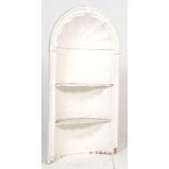 A early 20th century antique wall mounting alcove finished in white plaster classical style.