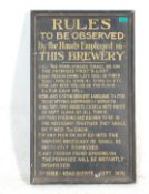 A HANDPAINTED VINTAGE BREWERY SIGN