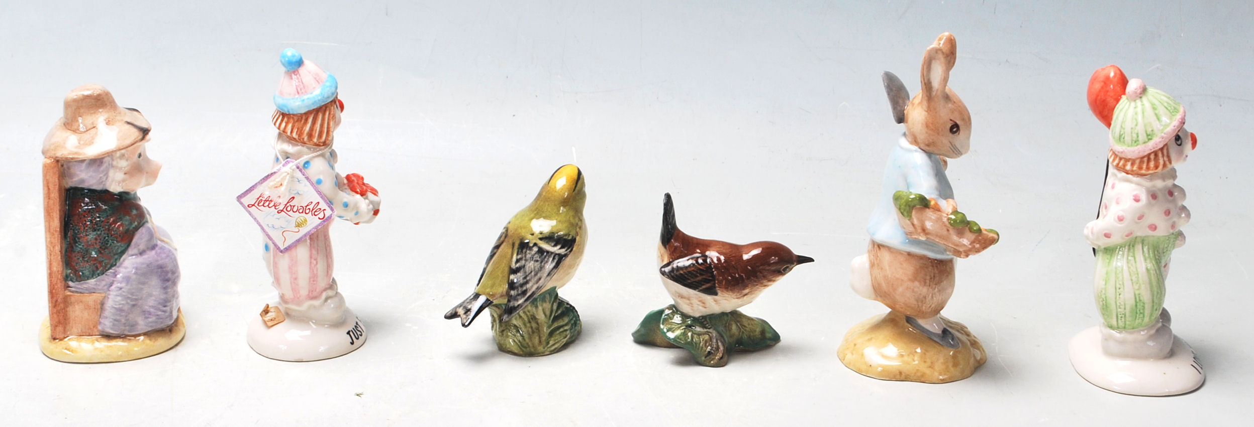 A COLLECTION OF BESWICK CLOWNS, RABBIT, PIG,AND BIRS - Image 2 of 6