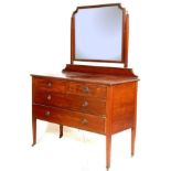 EDWARDIAN MIRROR BACKED DRESSING TABLE