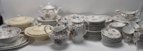 ANTIQUE TRANSFER PRINTED JOHNSON BROTHERS TEA SERVICE