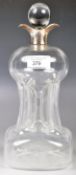 RARE 20TH CENTURY SILVER HALLMARKED COLLAR KLUK KLUK DECANTER