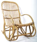 ANGRAVE'S OF LEICESTER CANE WORK "INVINCIBLE" ROCKING CHAIR