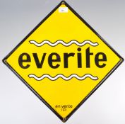 EVERITE FRENCH VINTAGE ADVERTISING ENAMEL SHOP SIGN
