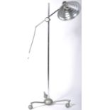 CONVERTED HANOVIA RETRO 1950'S FLOOR STANDING ADJUSTABLE LAMP LIGHT