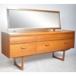 WILLIAM LAWRENCE TEAK WOOD DRESSING TABLE CHEST OF SIX DRAWERS