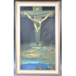 AFTER SALVADOR DALI COLOURED PRINT ENTITLED 'CHRIST OF ST. JOHN OF THE CROSS