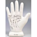 VINTAGE STYLE PHRENOLOGY PALMISTRY CERAMIC HAND