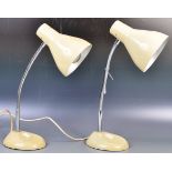 MATCHING PAIR OF HERBERT TERRY DESK / BEDSIDE LAMP LIGHTS