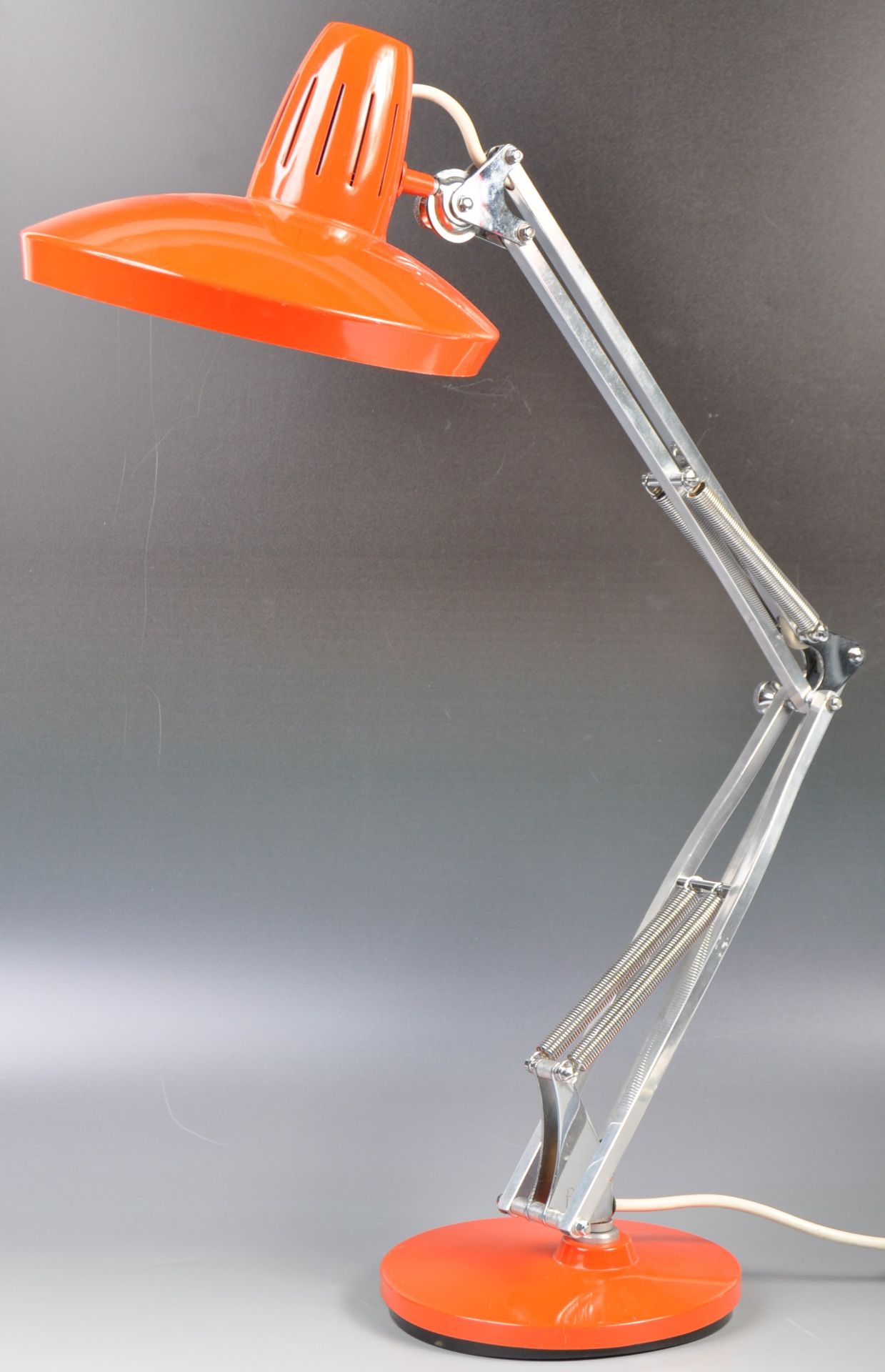 FANTASTIC FASE MADE 1960'S CHROME AND ENAMEL ANGLEPOISE DESK LAMP - Bild 5 aus 8