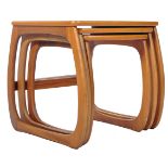 NATHAN BURLINGTON NEST OF THREE TEAK WOOD TABLES