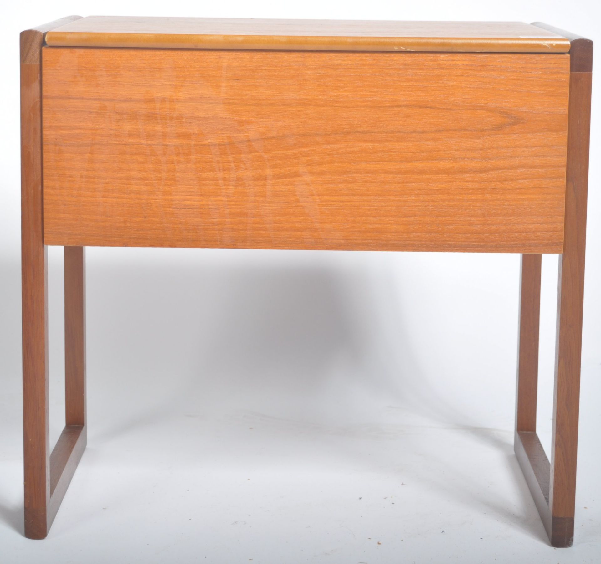 REX FURNITURE MID CENTURY SEWING WORK BOX STOOL OF SQUARE FORM - Bild 2 aus 7