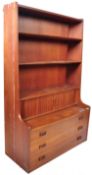 BORGE MOGENSEN 1960'S DANISH SECRETAIRE BOOKCASE CHEST