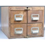 GOOD MID CENTURY INDUSTRIAL OFFICE METAL TABLE TOP FILING CABINET