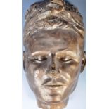 20TH CENTURY GILDED COMPOSITE FACE MASK