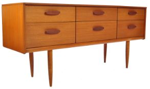 AUSTINSUITE MID CENTURY MODERN TEAK SIX DRAWER SID