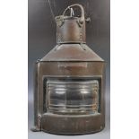 EARLY 20TH CENTURY ALDERSON & GYDE BRASS AND COPPER LANTERN