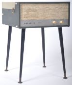 DANSETTE VIVA RETRO FREE STANDING RECORD PLAYER RAISED ON TAPERING SUPPORTS