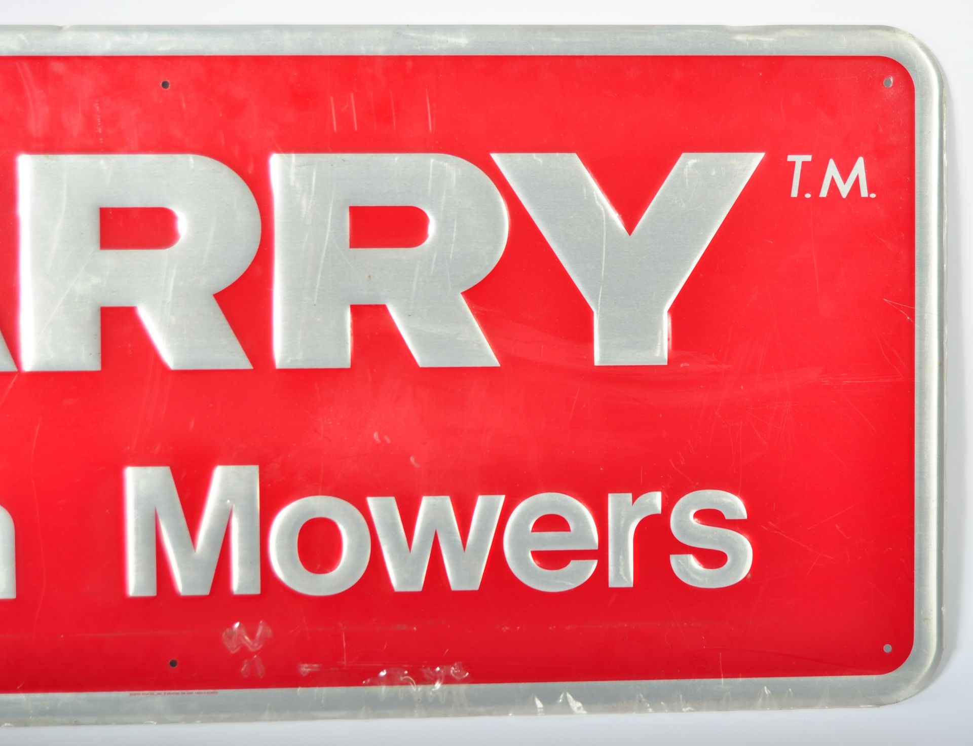 HARRY LAWN MOWERS 1980'S POINT OF SALE ADVERTISING SIGN - Bild 3 aus 4
