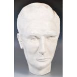 LARGE 20TH CENTURY STUDIO ART PLASTER HEAD