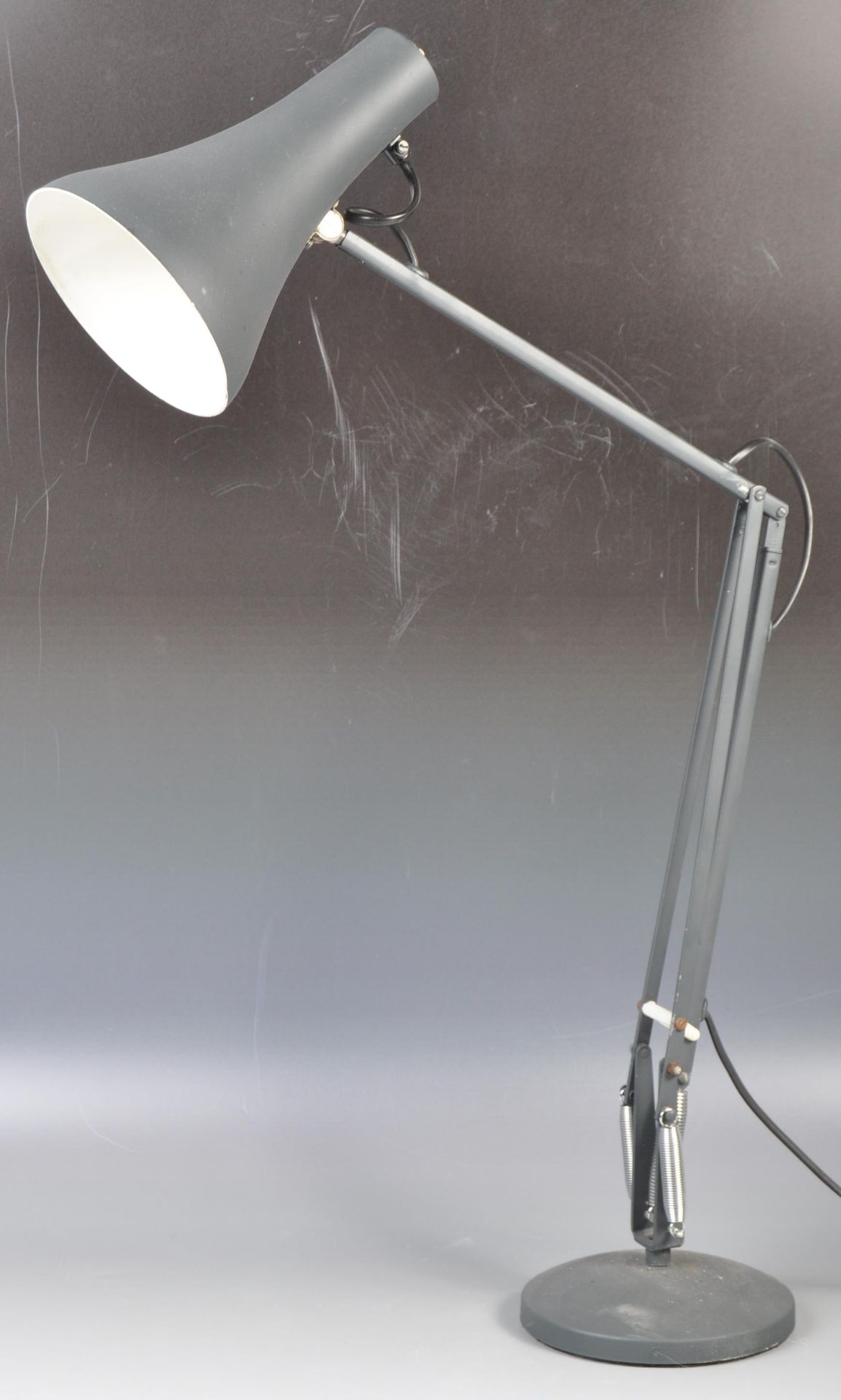 HERBERT TERRY MODEL 90 ANGLEPOISE TABLE LAMP FINISHED IN GREY