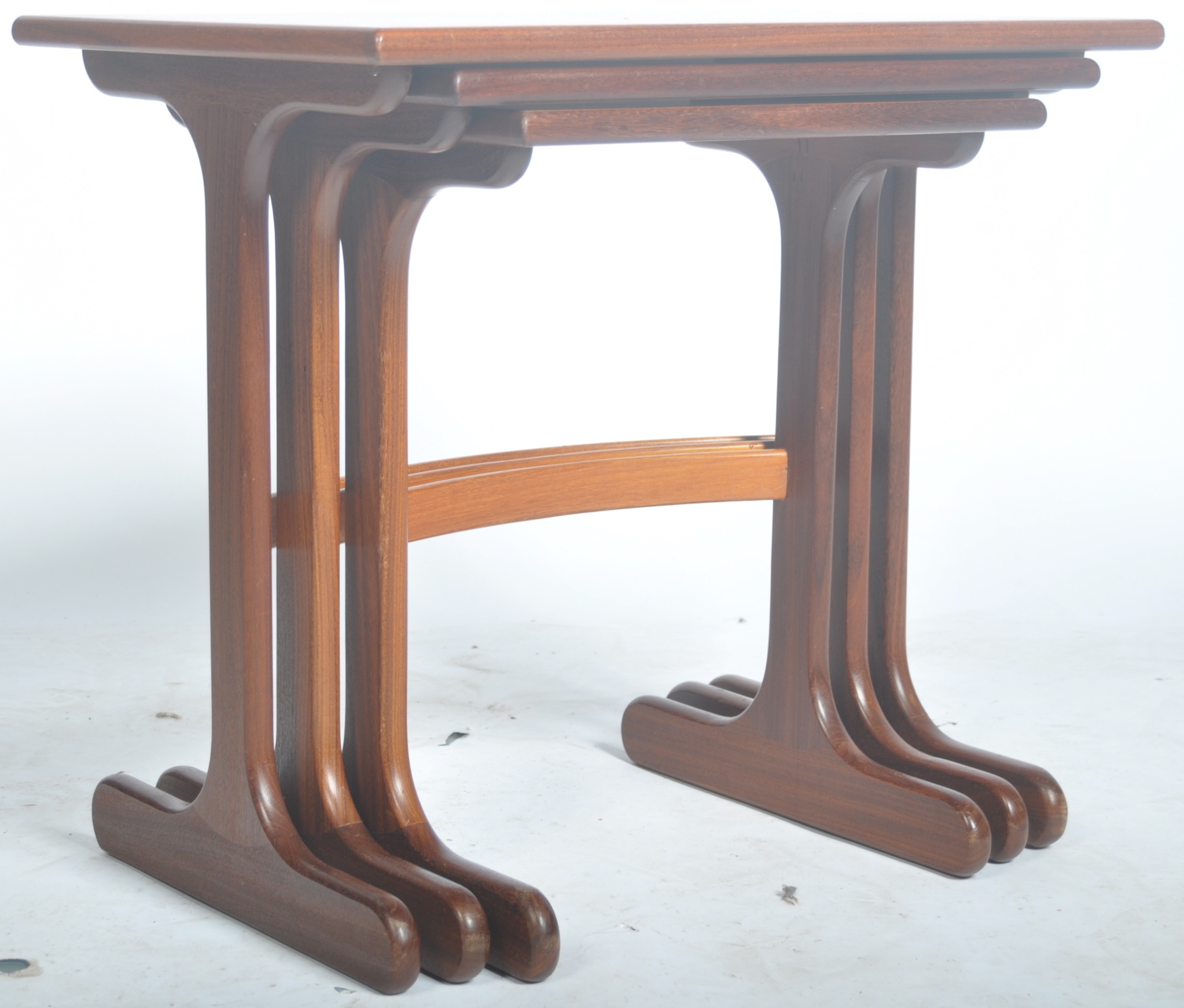 VICTOR B. WILKINS - G-PLAN - FRESCO - 1960'S RETRO TEAK NEST OF TABLES