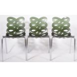 CIACCI KREATY - GINO CAROLLO - MATCHING SET OF THREE DIVA STACKING CHAIRS