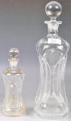 GRADUATING PAIR OF HOLMEGAARD KLUK KLUK DECANTERS