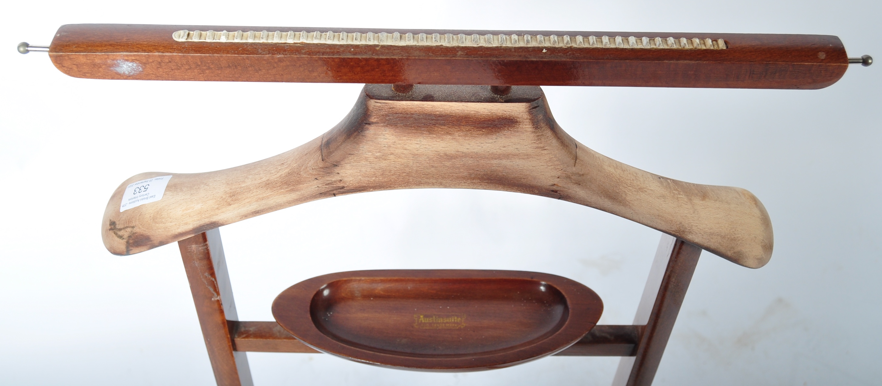 AUSTINSUITE 20TH CENTURY GENTLEMAN'S VALET BUTLERS STAND - Image 4 of 5