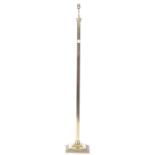 20TH CENTURY REGENCY STYLE BRASS COLUMN STANDARD LAMP LIGHT