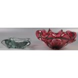 FRATELLI TOSO - MURANO - ITALY - TWO MURANO GLASS BOWLS